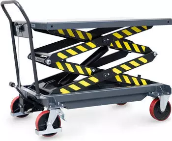 Fetra Doppelscheren-Hubtischwagen Ladefläche 1200 x 800 mm Tragkraft 1000 kg (6838)