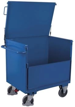 VARIOfit Transportwagen Blechkastenwagen mit Deckel 990 x 690 mm Traglast 500 kg (SW-700.415)