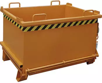 EUROKRAFT Klappbodenbehälter 0,75 m³ L1035xB1310xH930mm lack.gelborange (4417-14-0000-1)