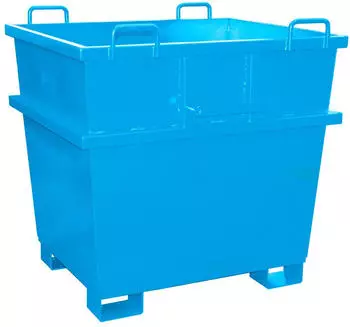 EUROKRAFT Universalbehälter 0,5 m³ L1040xB1200xH680mm lack.lichtblau (4472-09-0000-3)