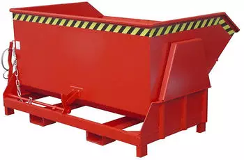 EUROKRAFT Bauer S&uuml;dlohn Kippbeh&auml;lter BK 150 lackiert Feuerrot (4410-12-0000-2)