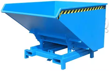 EUROKRAFT Schwerlast-Kippbehälter L1755xB1880xH1230mm lichtblau Inh.2,1m³ autom.Entr.BAUER (4498-25-0000-3)