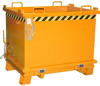 EUROKRAFT Klappbodenbehälter 1,0 m³ L1035xB1310xH1160mm lack.gelborange (4417-15-0000-1)