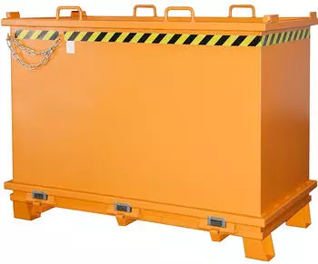 EUROKRAFT Bauer Südlohn Klappbodenbehälter SB 2000 lackiert Gelborange (4417-17-0000-1)