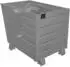EUROKRAFT Kippbehälter L1200xB1000xH900mm mausgrau Inh.0,90 m³ BAUER (250449)