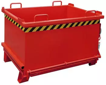 EUROKRAFT Bauer Südlohn Klappbodenbehälter SB 750 lackiert Feuerrot (4417-14-0000-2)