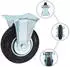 vidaXL Rollen 125mm 8 Bock-/8 Lenkrollen mit Bremsen, Gummi, 100kg (278048)