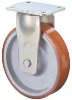 BS Rollen Schwerlast-Bockrolle Polyurethan &Oslash;250mm 1200kg (RR110.C10.250)
