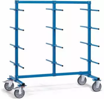 Fetra Tragarmwagen 1200x800mm, 24 Tragarme zweiseitig, mit Abrollsicherung (4624AS)