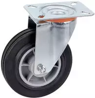 D&Ouml;RNER + HELMER Lenkrolle TPE PP-Felge - 100 kg