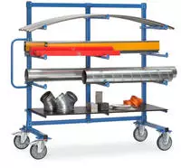 Fetra 4615-1 Tragarmwagen Stahl pulverbeschichtet Traglast (max.): 500kg