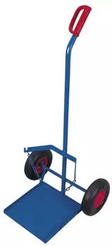 VARIOfit Stahlflaschenkarre f&uuml;r 1 Propangasflasche 11kg, Luftbereifung, enzianblau (fk-1206/11)