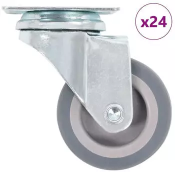 vidaXL Lenkrollen 50mm, 24er-Set (277901)