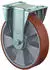 BS Rollen Schwerlast-Bockrolle Guss-PU Aluminiumfelge Ø125mm 450kg (L610.B90.125)