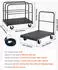 VEVOR Plattenwagen 2-in-1 816kg 914x610mm 360° Lenkrollen, Schwarz (TT02)