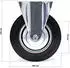 Wiltec Bockrollen Set 4x Transportrolle Vollgummirad Ø200mm 150kg (64944)