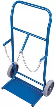 VARIOfit Stahlflaschenkarre 10L 50kg Traglast Gummireifen (FK-1000)