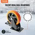 VEVOR Lenkrollen 4er-Set PVC 127mm 816kg Tragfähigkeit mit Bremsen (CC-PBJL-5)