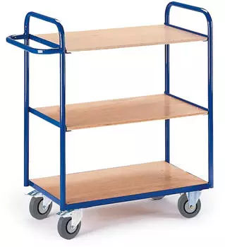 Rollcart Etagenwagen Stahl pulverbeschichtet grau 98x50x107cm (B08-7311)