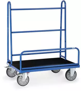 Fetra Plattenwagen mit Rohrb&uuml;geln, Riefengummi-Ladefl&auml;che 1070x435mm (4432)