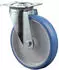 BS Rollen Lenkrolle Ø100mm 125kg Polyurethan Platte L104×B80mm blau (L400.B36.100)