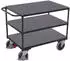 VARIOfit Schwerer Tischwagen 3 Ladeflächen 850x500mm Anthrazitgrau RAL 7016 (sw-500.650/AG)