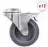 vidaXL Lenkrollen mit Rückenloch 75mm, 12 Stk. (277857)