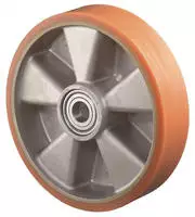 Ersatzrad D.160mm Trgf.600kg Gu&szlig;-PU Achs-D.20mm Nabenl.60mm BS ROLLEN