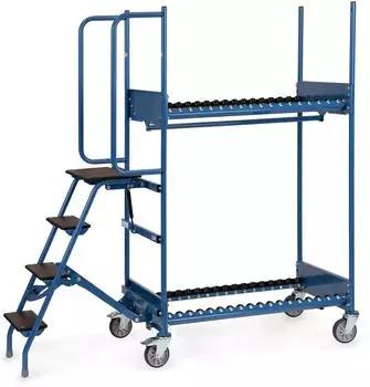 Fetra Reifen-Kommissionierwagen 2 Etagen, Ladefl&auml;che 1000x588mm (4562)