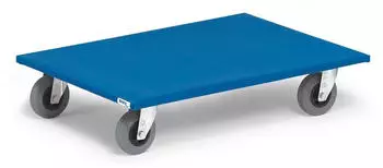 Fetra M&ouml;belroller 800x600mm, Vollgummi blaugrau (2358)