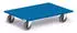Fetra Möbelroller 800x600mm, Vollgummi blaugrau (2358)