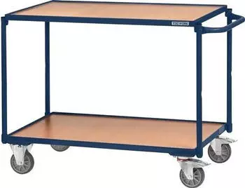Tecwerk Tischwagen 2 Ladefl&auml;chen 850x500mm saphirblau 300kg (2000444119)