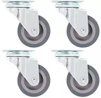 vidaXL Lenkrollen 4 Stk. 50mm Grau