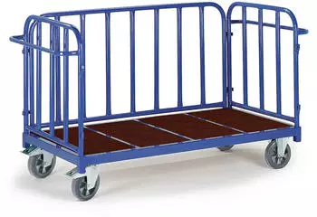 Rollcart Dreiwandwagen 1300x840mm Holzboden Tragkraft 1200kg (02-1256)