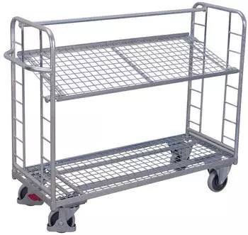 VARIOfit SW-640.224 Etagenwagen Drahtgitterboden verzinkt 400kg (sw-640.224)
