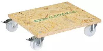 Wagner Transporthilfe OSB BIG 590x490mm, Rollen Ø100mm, Tragkraft 400kg (20161701)