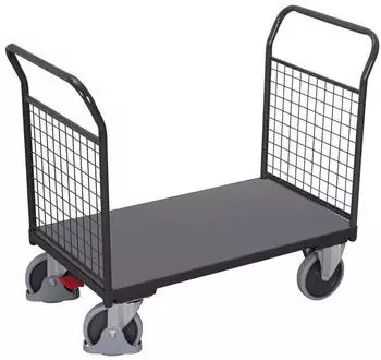 VARIOfit Doppel-Stirnwandwagen mit Drahtgitter 1200x800mm Anthrazitgrau RAL 7016 (sw-800.201/AG)