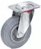 Fetra Lenkrolle 125x38mm Vollgummi-Bereifung blaugrau (71102)