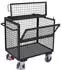 VARIOfit Drahtkastenwagen mit Deckel und Seitenklappe 1330x830x1150mm Anthrazit RAL 7016 (sw-800.405/AG)