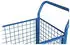 VARIOfit Dreiwandwagen mit Drahtgitter 1000x575mm 500kg Enzianblau RAL 5016 (SW-600.301)