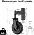 Wiltec Schiebetorrolle 275kg 360° Gummirad pulverbeschichteter Stahl (65457)