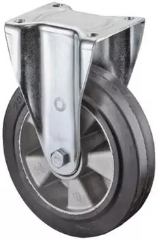 BS Rollen Schwerlast-Bockrolle &Oslash;250mm 550kg Elastikgummi (L610.B80.250)