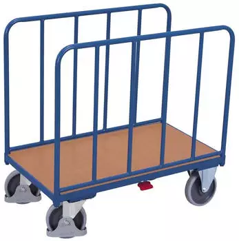 VARIOfit Seitenb&uuml;gelwagen mit Rohrw&auml;nden 500kg Enzianblau RAL 5010 (sw-700.203)