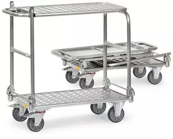 Fetra ESD-Klapptischwagen Alurohr/Aluplattform 720x450mm 200kg (91180)