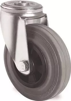 Tecwerk Lenkrolle PP &Oslash;80mm 70kg R&uuml;ckenloch Rollenlager grau (2000276112)