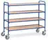 Fetra Beistellwagen mit Böden 250kg Tragkraft, TPE-Reifen (32950)