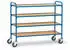 Fetra Beistellwagen mit Böden 250kg Tragkraft, TPE-Reifen (32950)