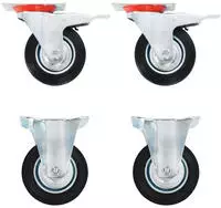 vidaXL Rollen 4 Stk. 100 mm