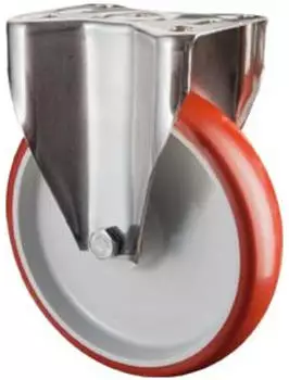 BS Rollen Bockrolle Polyurethan/Edelstahl &Oslash;200mm 200kg Tragkraft (H110.B26)