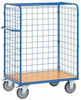 Fetra Paketwagen Drahtgitterw&auml;nde 600kg Tragkraft, TPE-Bereifung (8481-1)